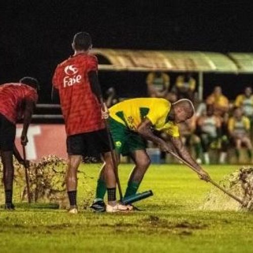 Chuvas interrompem partida do Cuiabá Esporte Clube na Copa do Brasil